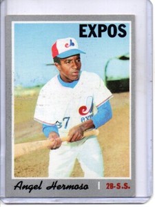 1970 TOPPS #147 ANGEL HERMOSO MONTREAL EXPOS (ROOKIE CARD)