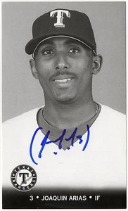 2007 Texas Rangers Team Issued *AUTOGRAPHED* Postcard Joaquin Arias SGA - Picture 1 of 1