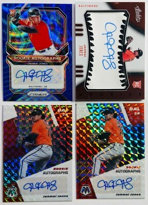 2021 Absolute JAHMAI JONES RC AUTO /60 Mosaic + Prizm Autographs ORIOLES 4 Card - Image 1 of 2
