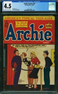 ARCHIE Comics   #33 Early issue SCARCE  CGC 4.5     2014721001 - Picture 1 of 1