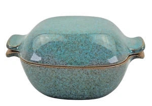 Cazuela pequeña cubierta de cerámica Glidden Ramekin #167 firmada MCM gres - Imagen 1 de 11