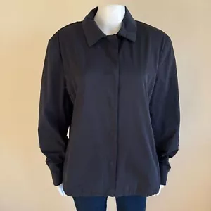 Jil Sander Navy Blue Loose Fit Oversized Blazer Jacket Shacket Shirt 44 - Picture 1 of 16