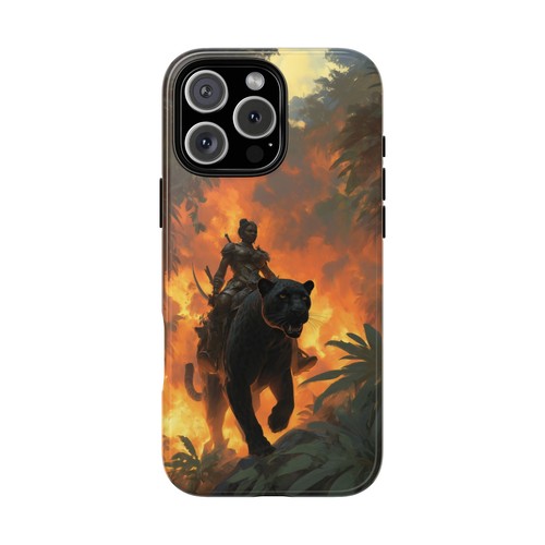 PUMA Inchiostro telefono custodia resistente per iPhone Galaxy Pixel Savage Jungle Warrior Panther