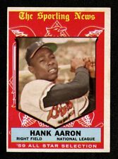 1959 TOPPS #561 HANK AARON ALL-STAR NO CREASES BEST QUALITY ON EBAY UP TO $125
