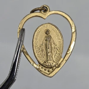 Pendant charm O Mary conceived without sin pray for us who have recourse to thee - Bild 1 von 10