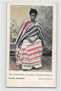 Guinea Ecuatorial - Mujer nativa de San Pablo de Loanda (Luanda, Angola) - Pub - Imagen 1 de 2