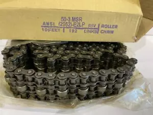 CATENA A RULLI RENOLD ANSI 2052-E2LP 50-3 MSR 192 MAGLIE 10 PIEDI NUOVA! - Foto 1 di 6
