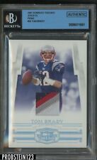 2007 Donruss Threads Tom Brady Patriots 4-Color GU Patch 10/25 BGS Authentic
