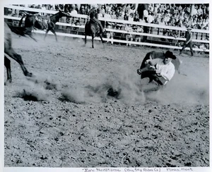 Bob Nordtome "Big Sky" 8x10 s/w 1970's Rodeo Photo Plains, MO VINTAGE! - Bild 1 von 2