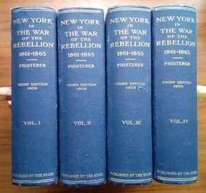 4 Volume 1909 New York in the War of Rebellion: 1861 to 1865 CIVIL WAR Phisterer - Picture 1 of 12