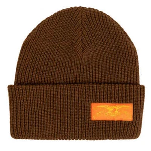 Anti Hero Stock Eagle Label Brown Beanie - Picture 1 of 1