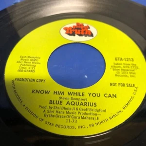 Blue Aquarius – At The Feet Of The Master / Know Him While You Can 7" VINYL - Picture 1 of 4