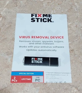 FixMeStick Technologies périphérique de suppression de virus clé USB Fix Me Stick Windows - Photo 1/2