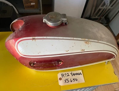 1972 Yamaha  XS650 Fuel Gas Tank   OEM original. - Image 1 of 4