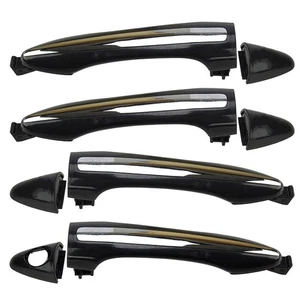 82651A7020 4PCS Exterior Door Handle Set Black & Chrome Style ~ - Picture 1 of 11
