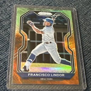 Francisco Lindor 2021 Prizm Baseball #80 Cosmic Haze Prizm New York Mets-MLB - Picture 1 of 2