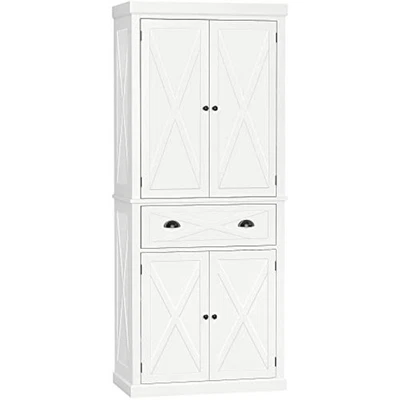Armário de armazenamento para despensa de cozinha 72", armário independente tradicional  - Imagem 1 de 4