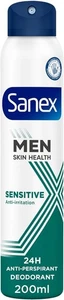 Sanex Men Sensitive Deodorant Spray 200ml – 24H Gentle Antiperspirant - Picture 1 of 7