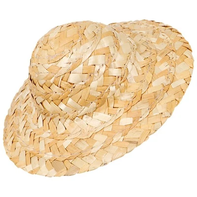  8 pezzi di cappelli di paglia in miniatura Mini cappelli per bambole - Immagine 1 di 4