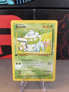 Pokemon Bisasam 44/102 Base Set First Edition Near Mint - Mint Deutsch - Bild 1 von 8