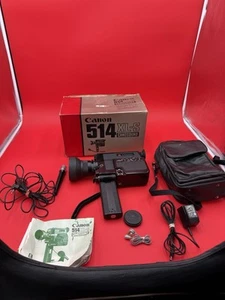 Canon Canosound 514 XL-S Super 8 fotocamera pellicola 8 mm GIAPPONE si accende - Foto 1 di 13