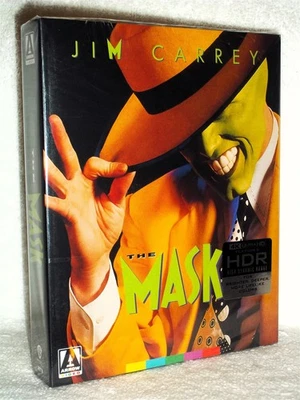 The Mask (4K/Blu-ray, 2025) NEW Jim Carrey Cameron Diaz action classic comedy  - Image 1 of 4