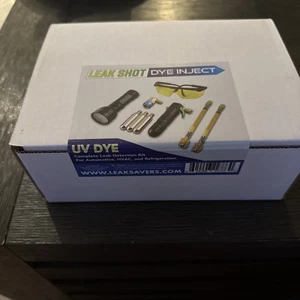 Leak Shot Dye Inject Kit - Complete UV Dye Refrigerant Leak Detection Kit for... - Picture 1 of 1