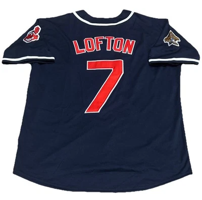 Kenny Lofton Cleveland Indians Jersey Men’s XL NWT 1995 World Series Blue Alt  - Image 1 of 4