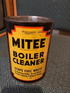 Limpiador de calderas Mitee vintage lata de metal - Imagen 1 de 6