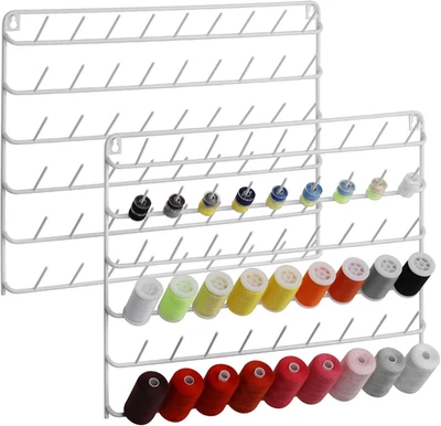 Soporte de hilo montaje en pared 54 carretes soporte de hilo de coser hilo de bordar organizar Foto 1 de 4