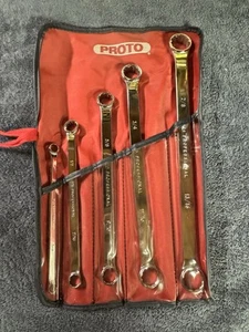 Proto Double Box End Chrome Wrench Set 5 pc 5/16” to 7/8” - Picture 1 of 1
