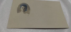 Vintage Rppc Post Card Of A Unknown LADY With Dark Hair - Picture 1 of 3