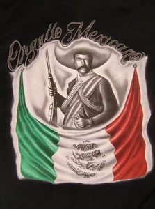 Vintage Emiliano Zapata orgullo mexicano 90s button up shirt - Picture 1 of 6