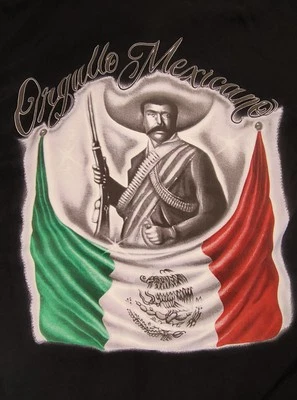 Vintage Emiliano Zapata orgullo mexicano 90s button up shirt - Image 1 of 4