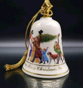 Caja de música campana de Navidad Lenox adorno 1991 - Imagen 1 de 9