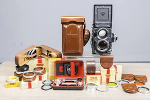 Rolleiflex 2.8F Zeiss Planar 80mm f2.8 kürzlich überholt mit Zubehör! - Bild 1 von 20