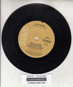 EURYTHMICS Sweet dreams (Are made of this) 7" 45 record RARE! + juke box strip - Picture 1 of 2