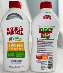 Natures Miracle Dog Urine Destroy 1 Quart(Free Shipping In USA) New Formula