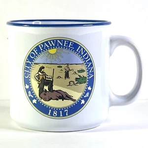 NEU! Parks & Recreation Stadt Pawnee Indiana Keramik Kaffeebecher 20 Oz - Bild 1 von 6