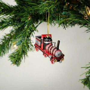 Christmas Tree Tin Ornament Steam Train Collectable Vintage Retro Decoration - Picture 1 of 4