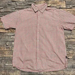Patagonia Mens L Organic Cotton Button Down Check Shirt Short Sleeve Lightweight - Picture 1 of 7
