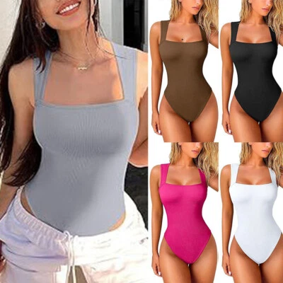 Ärmelloser Damen-Body Mit U-Ausschnitt – Shapewear-Body Zur Bauchkontrolle - Bild 1 von 4