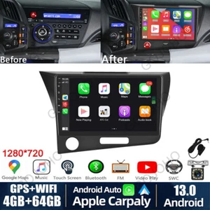64GB For Honda CRZ 2010-2016 Car Radio Stereo Android 13 GPS Navi Wifi Carplay - Picture 1 of 20