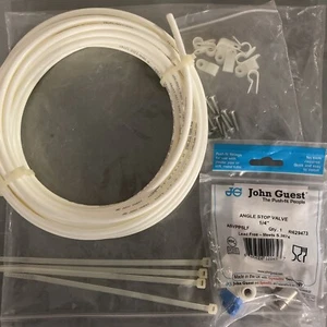 John Guest 1/4" pollice OD LLDPE osmosi inversa tubo valvola clip viti fascette - Foto 1 di 6