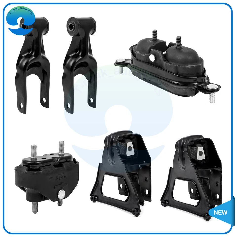 Комплект креплений двигателя и коробки передач 6 шт подходит для Chevrolet Impala 2000-2005 годов выпуска - Изображение 1 из 4