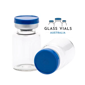 500 x 10ML CLEAR GLASS VIALS UNSTERILE AND UNSEALED FLIP TOP LID | FAT - Picture 1 of 5