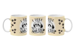I Love My Shih Tzu Mug And Coaster Set 10oz Mug With Smash Proof Box - Picture 1 of 2