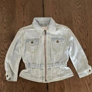 GB Girls Light Blue Jean Jacket City Stroll Denim Jacket 6X - Picture 1 of 5