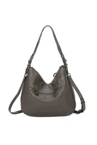 Bolso de hombro para mujer de diseño especial de cuero italiano hecho por diseñador. - Imagen 1 de 16