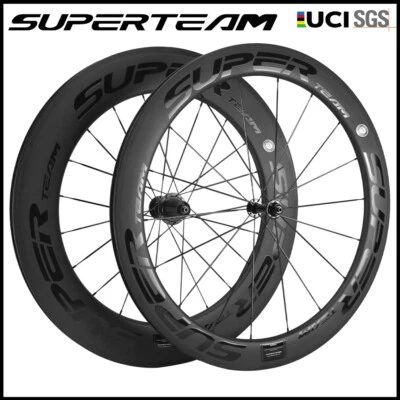 Superteam Front 60mm Rear 88mm Carbon Wheelset Road Bicycle 700C Carbon Wheels